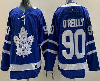 Men%27s Toronto Maple Leafs #90 Ryan OReilly Blue Authentitc Jersey->toronto maple leafs->NHL Jersey
